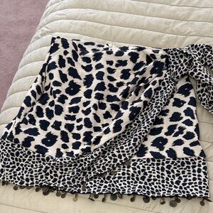 Zara inspired Black and White Asymmetrical Skirt